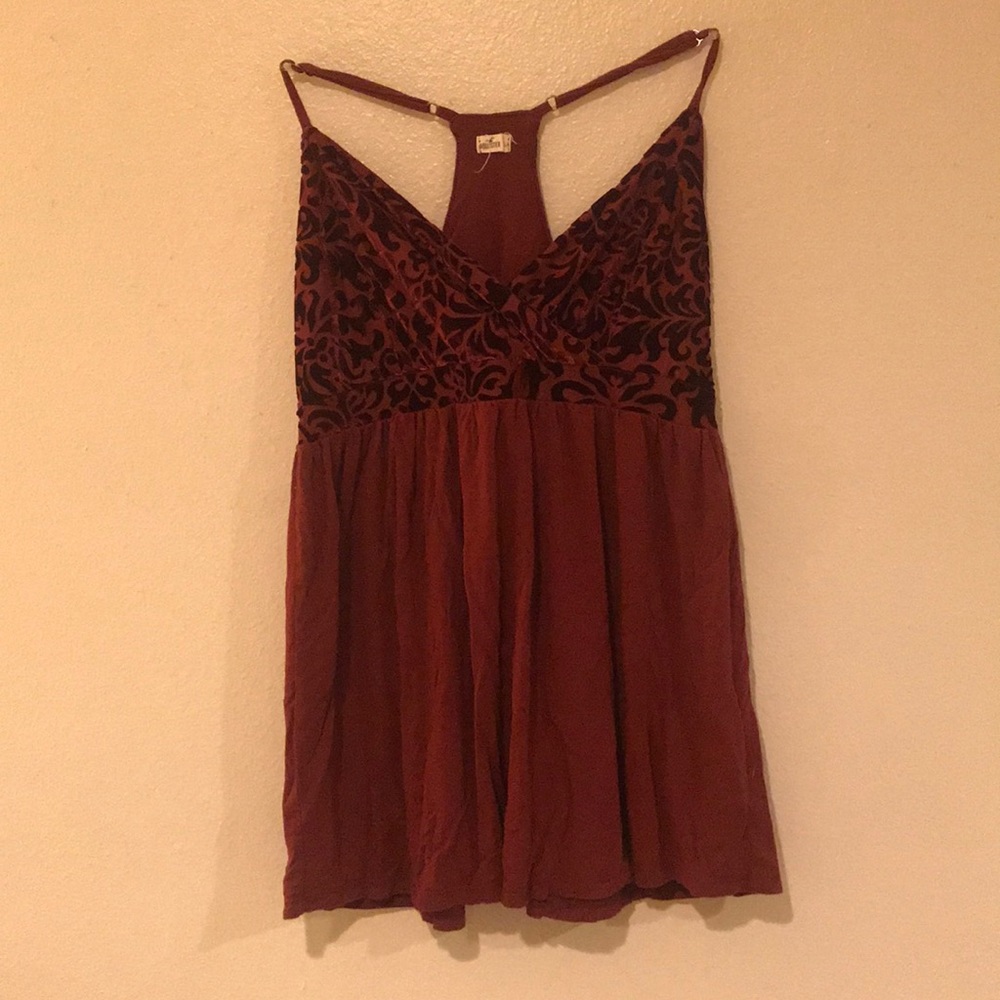 Red Hollister Blouse
